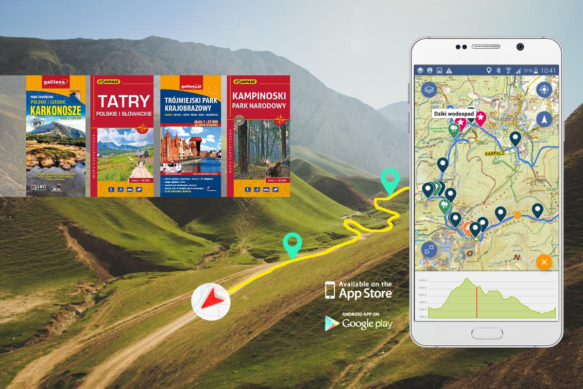 Aktywnie na szlaku z aplikacją mobilną i mapami offline