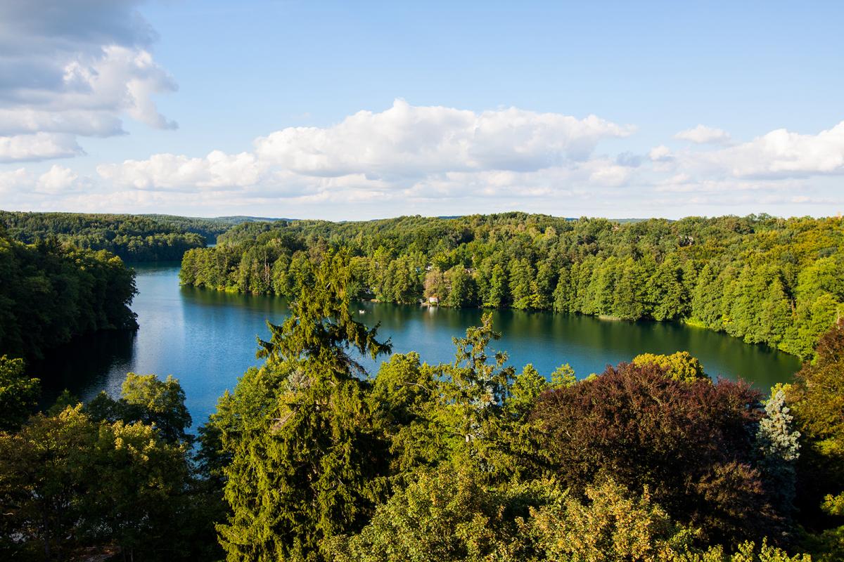 Łagów Lubuski - Jezioro Łagowskie i Jezioro Trześniowskie 